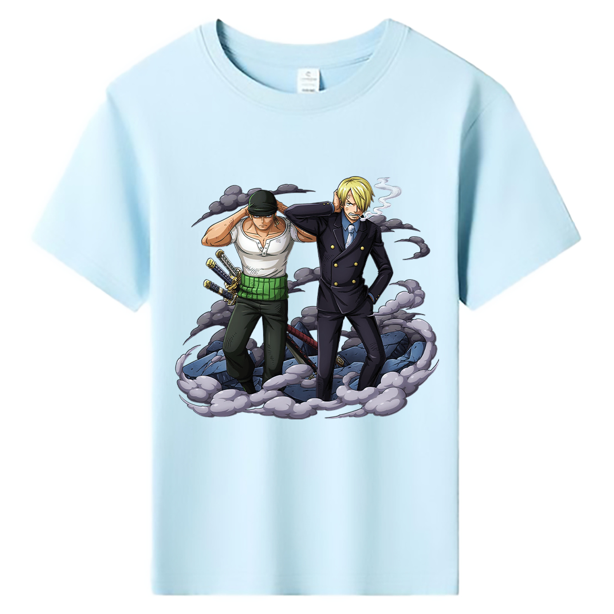 （画像用） ワンピース サンジ ONE PIECE Sanji 綿100％キッズTシャツ（フロントプリント）